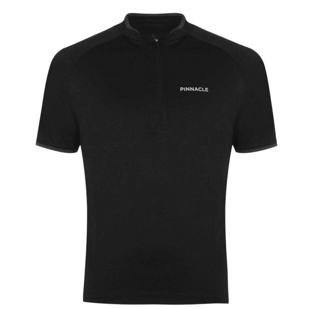Pinnacle Mens Short-Sleeved Cycling Jersey / Black